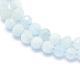 Natural Aquamarine Beads Strands US-G-E411-19D-2mm-3