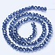 Electroplate Glass Beads Strands US-EGLA-A034-T6mm-B03-2