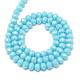 Electroplate Opaque Solid Color Crystal Glass Rondelle Beads Strands US-EGLA-F045A-03AB-2
