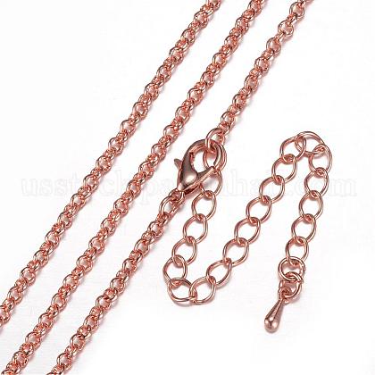 Iron Rolo Chain Necklace Making US-MAK-A015-001RG-1