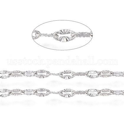 304 Stainless Steel Textured Cable Chains US-CHS-D004-02P-1