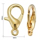 Zinc Alloy Jewelry Findings Golden Lobster Claw Clasps US-X-E105-G-4