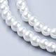 White Glass Pearl Round Loose Beads For Jewelry Necklace Craft Making US-X-HY-6D-B01-3