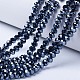Electroplate Glass Beads Strands US-EGLA-A034-P1mm-A18-1