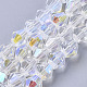 Electroplate Glass Beads Strands US-EGLA-Q118-6mm-C17-1