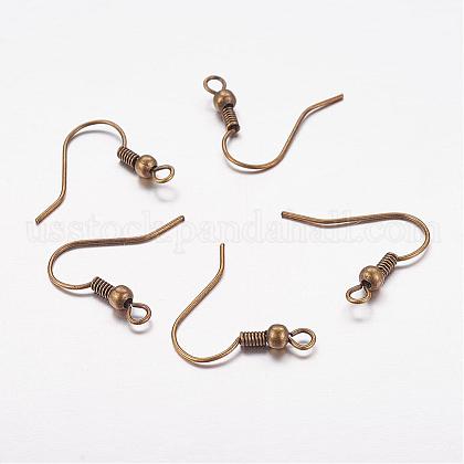 Brass Earring Hooks US-KK-S075-AB-NF-1