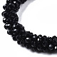 Faceted Opaque Glass Beads Stretch Bracelets US-BJEW-S144-002E-01-3
