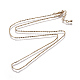 Long-Lasting Plated Brass  Cable Chain Necklaces US-NJEW-K112-06G-NF-2