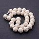 Synthetic Magnesite Beads Strands US-G-E018-12mm-3