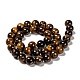 Natural Grade AB Tiger Eye Round Beads Strands US-G-O047-02-10mm-2