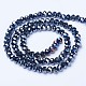 Electroplate Glass Beads Strands US-EGLA-A034-P8mm-B01-2