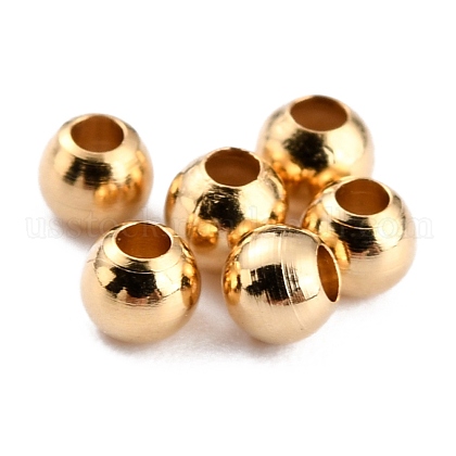Brass Spacer Beads US-KK-O133-010A-G-1