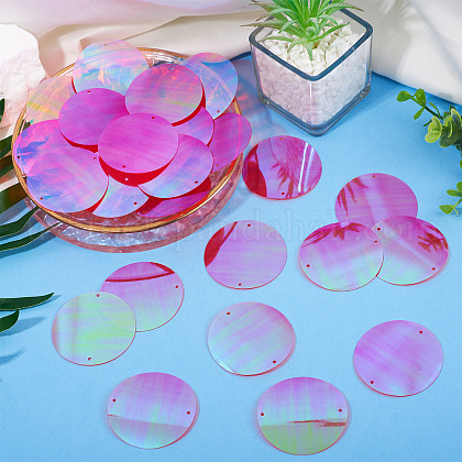 150Pcs Rainbow Iridescent PVC Paillette/Sequin Links&nbsp;US-FIND-TA0008-10D-6