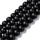 Natural Black Onyx Beads Strands US-G-Z024-01A-1