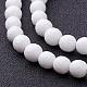 Synthetic White Agate Beads Strands US-G-D419-8mm-01-2