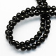 Natural Obsidian Round Beads Strands US-G-S156-6mm-2