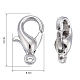 Zinc Alloy Lobster Claw Clasps US-E103-3