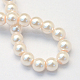 Baking Painted Pearlized Glass Pearl Round Bead Strands US-HY-Q003-6mm-41-4