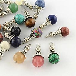 Natural & Synthetic Mixed Stone Pendants US-G-Q459-02