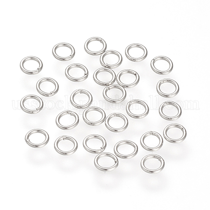304 Stainless Steel Round Rings US-X-STAS-S066-16-4mm-1