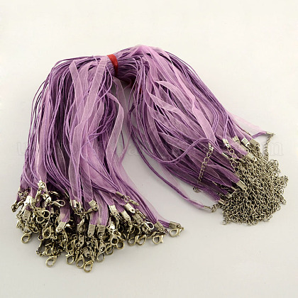 Multi-strand Necklace Cord for Jewelry Making US-NJEW-R218-07-1