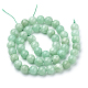 Natural Myanmar Jade/Burmese Jade Beads Strands US-G-T064-22-8mm-2