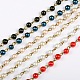 Handmade Round Glass Pearl Beads Chains for Necklaces Bracelets Making US-AJEW-JB00035-1
