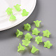 Green Frosted Transparent Acrylic Flower Beads US-X-PLF018-05-7