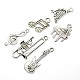 Sets of Musical Instruments Antique Silver Tibetan Style Alloy Pendants US-TIBEP-X0012-AS-LF-1
