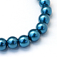 Baking Painted Pearlized Glass Pearl Round Bead Strands US-HY-Q003-6mm-06-2