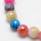 Natural Agate Round Beads Strand US-G-L084-14mm-09-2
