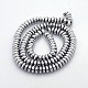 Electroplate Non-magnetic Synthetic Hematite Rondelle Beads Strands US-G-J216B-08-2