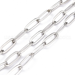 304 Stainless Steel Paperclip Chains US-CHS-O010-03P