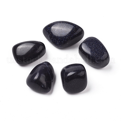 Synthetic Blue Goldstone Beads US-G-K302-A14-1