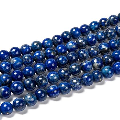 Natural Lapis Lazuli Bead Strands US-G-G953-01-8mm-1