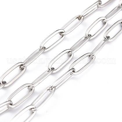 304 Stainless Steel Paperclip Chains US-CHS-O010-03P-1