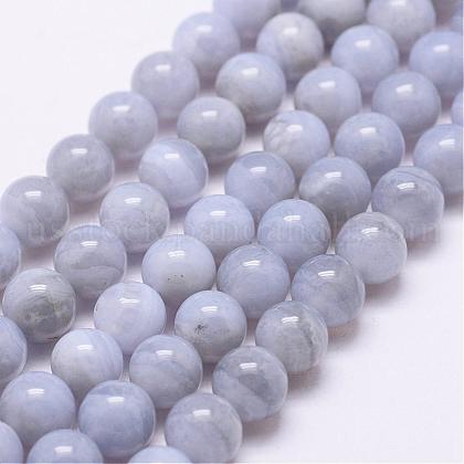 Natural Blue Lace Agate Beads Strands US-G-J363-09-6mm-1