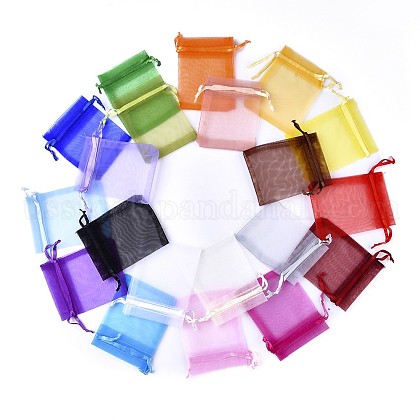 Mixed Color Rectangle Organza Bags US-X-OP011Y-1
