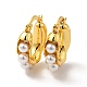 ABS Imitation Pearl Beaded Thick Hoop Earrings US-EJEW-F288-03G-1
