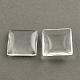 Transparent Glass Square Cabochons US-GGLA-S022-25mm-1