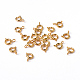 Golden Tone Jewelry Components Brass Spring Ring Clasps US-X-EC095-G-1