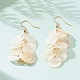 Natural Capiz Shell Cluster Earrings US-EJEW-JE04472-2
