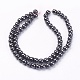 Non-Magnetic Synthetic Hematite Beads Strands US-G-H1624-6mm-2-2