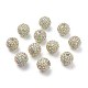 Chunky Resin Rhinestone Bubblegum Ball Beads US-RESI-A001-1-2