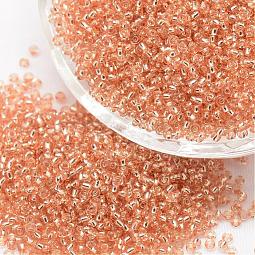 6/0 Transparent Glass Round Seed Beads US-SEED-J010-F6-L36