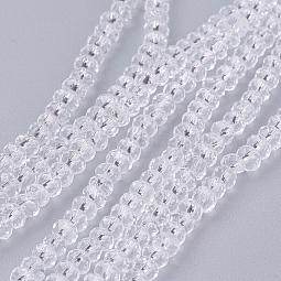Transparent Glass Beads Strands US-GLAA-R135-2mm-10