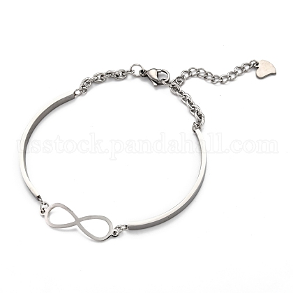 304 Stainless Steel Link Bracelets US-STAS-F025-11-1