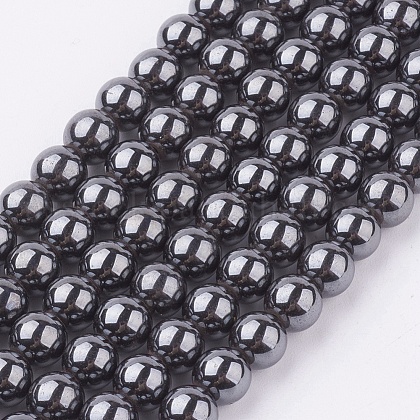 Magnetic Synthetic Hematite Beads Strand US-G-K228-A-1