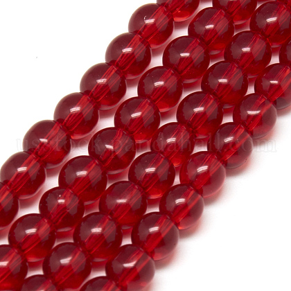 Glass Beads Strands US-GR10mm47Y-1