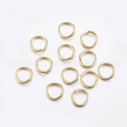 304 Stainless Steel Open Jump Rings US-STAS-L187-4x0.8mm-G-1